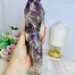 Large Natural Amethyst Dog Tooth Tower 27cm