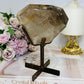 Natural Large Smokey Quartz Freeform On Stand from Brazil 15.5cm 667g