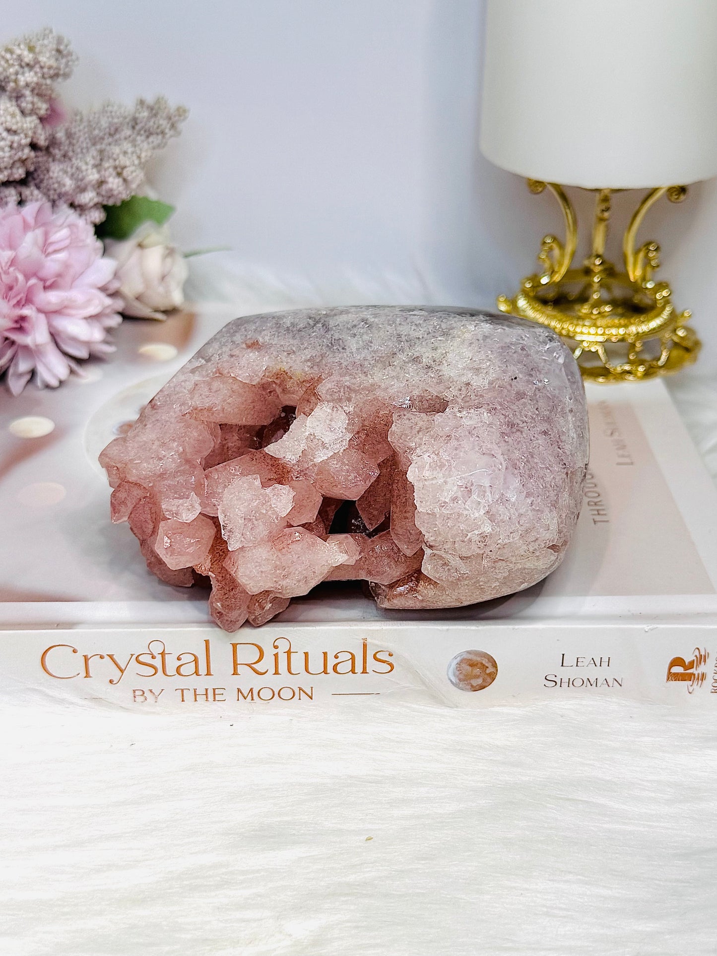 Large Natural Pink Lithium Freeform 11cm 600g