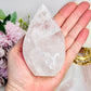 Exquisite Clear Quartz Carved Flame 357grams From Brazil