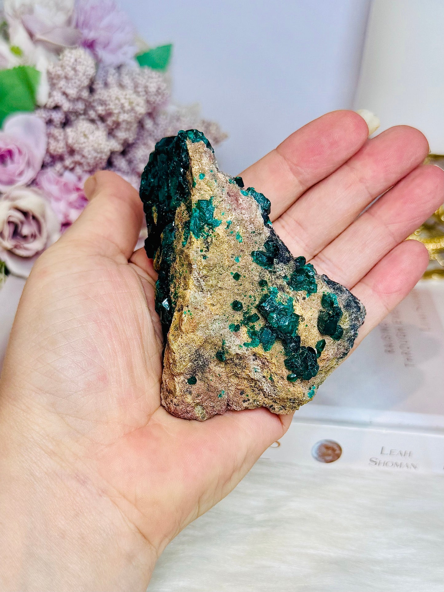 Rare Collectors Piece ~ Green Dioptase Specimen 9cm 170g