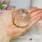 Clear Quartz Sphere With Golden Healer Inclusions 233g