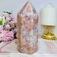 High Grade Pink Amethyst Druzy Tower 16cm 920g