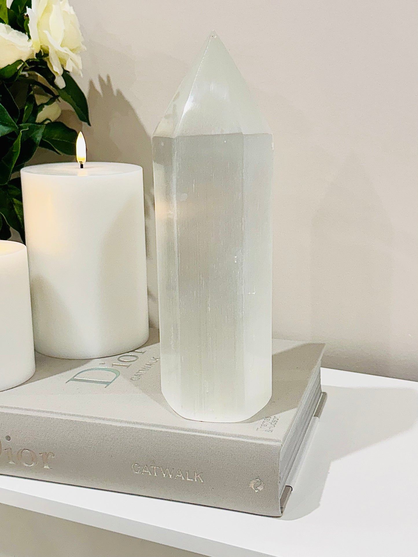 Incredible Huge 25cm 2KG Selenite Charging Tower Absolutely Beautiful