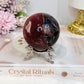 High Grade Mexican Lace Agate Sphere on Stand 334g for