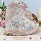 Huge High Grade Pink Amethyst Druzy Heart 16cm 1.57KG