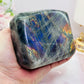 Large 638gram Polished Labradorite Freeform with Amazing Flash