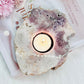Pink Amethyst Large Natural Candle Holder 16cm