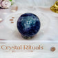 High Grade Fluorite Sphere with Rainbows 145g