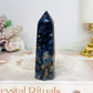 Blue Sodalite with Sunstone Tower 8.5cm