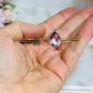 Brass & Amethyst Flower of Life Bangle