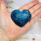 Blue Apatite Puffy Heart on Stand 6cm