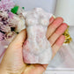 Pink Opal Carved Female Body 342g 10cm