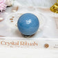 Blue Angelite Sphere on Stand 161g