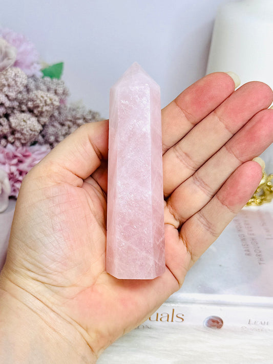 Rose Quartz Tower 10cm