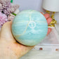Large Caribbean Calcite Sphere 829g On Stand