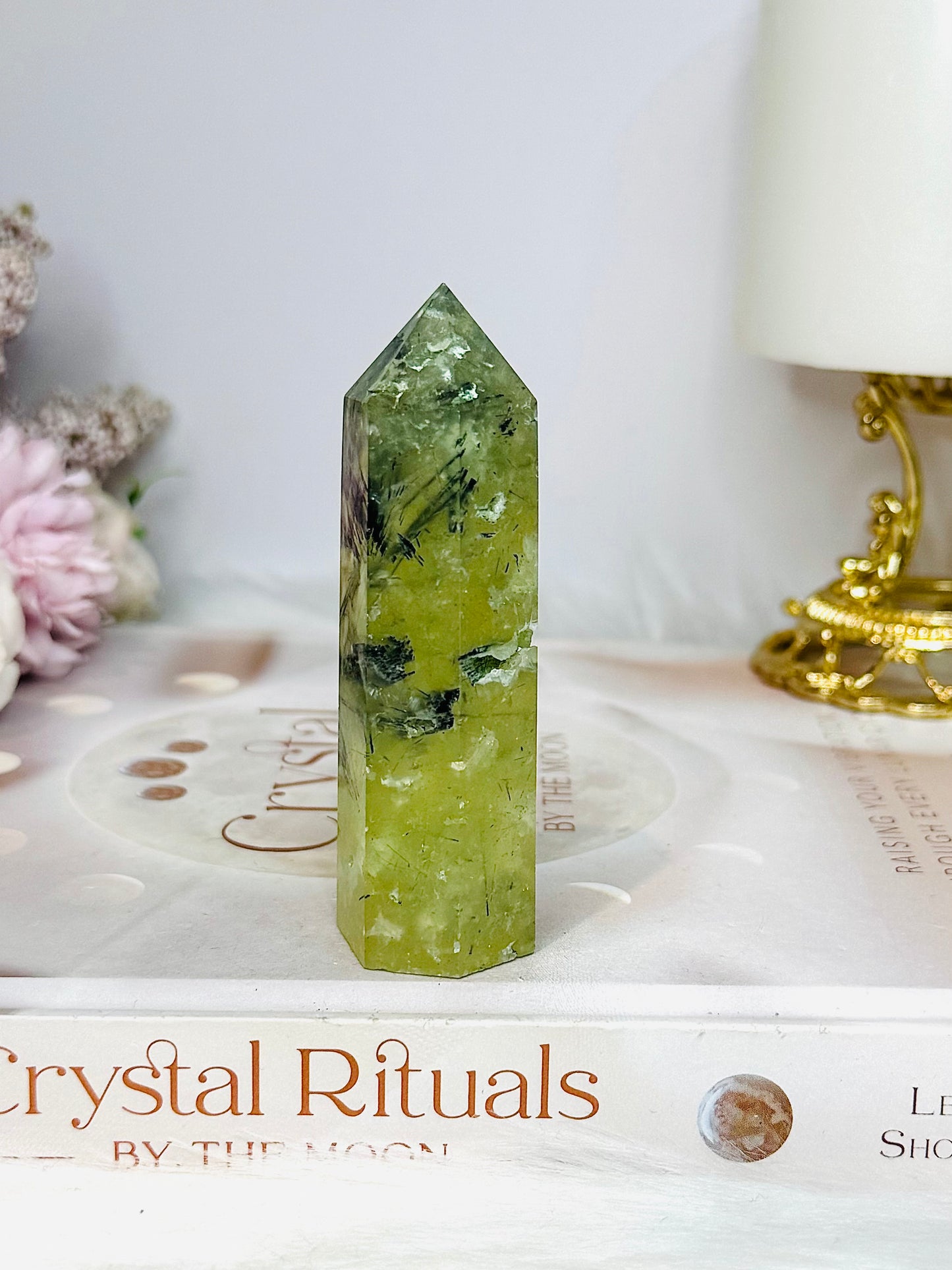 Prehnite Druzy Tower 8.5cm