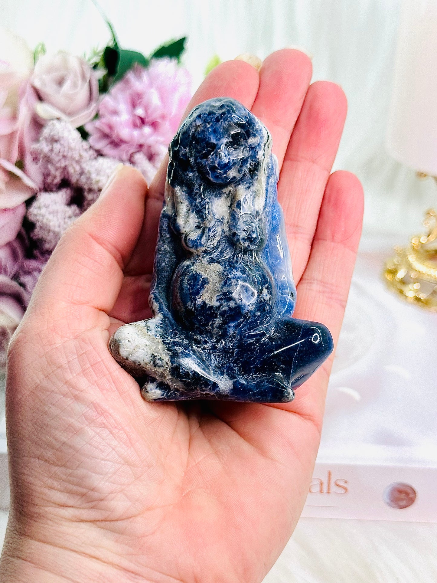 Order & Calmness To The Mind ~ Sodalite Mother Earth Carving