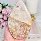 Large Pink Amethyst Druzy Carved Flame | Freeform From Brazil 564grams 15cm