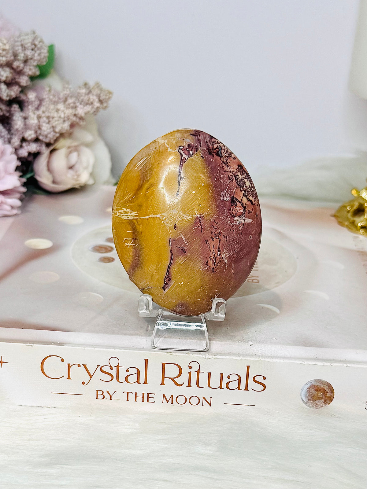 Picture Jasper Palm Stone (stand is display only)