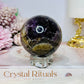Rare Super Seven Sphere on Stand From Brazil Large 355g