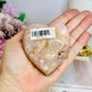 Druzy Pink Amethyst Chunky Heart 234g On Stand