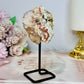 Pink Amethyst Natural Geode On Stand 11cm