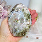 Large Green Flower Agate Freeform 11.5cm 538g
