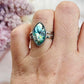 Absolutely Stunning Adjustable Abalone Shell Ring in Gift Bag