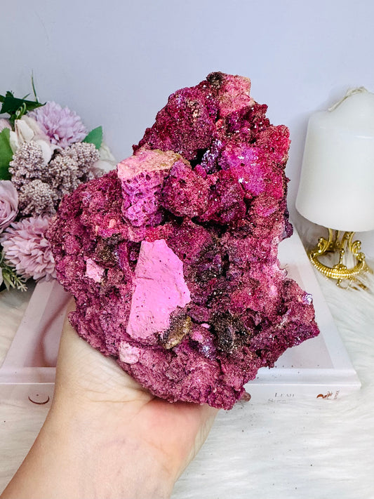 ⚜️ SALE ⚜️ Large Sparkling Honeycomb Ruby Specimen 989g (chemically identical to Natural Ruby)