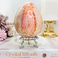 Precious Large 659gram Carnelian Egg On Stand