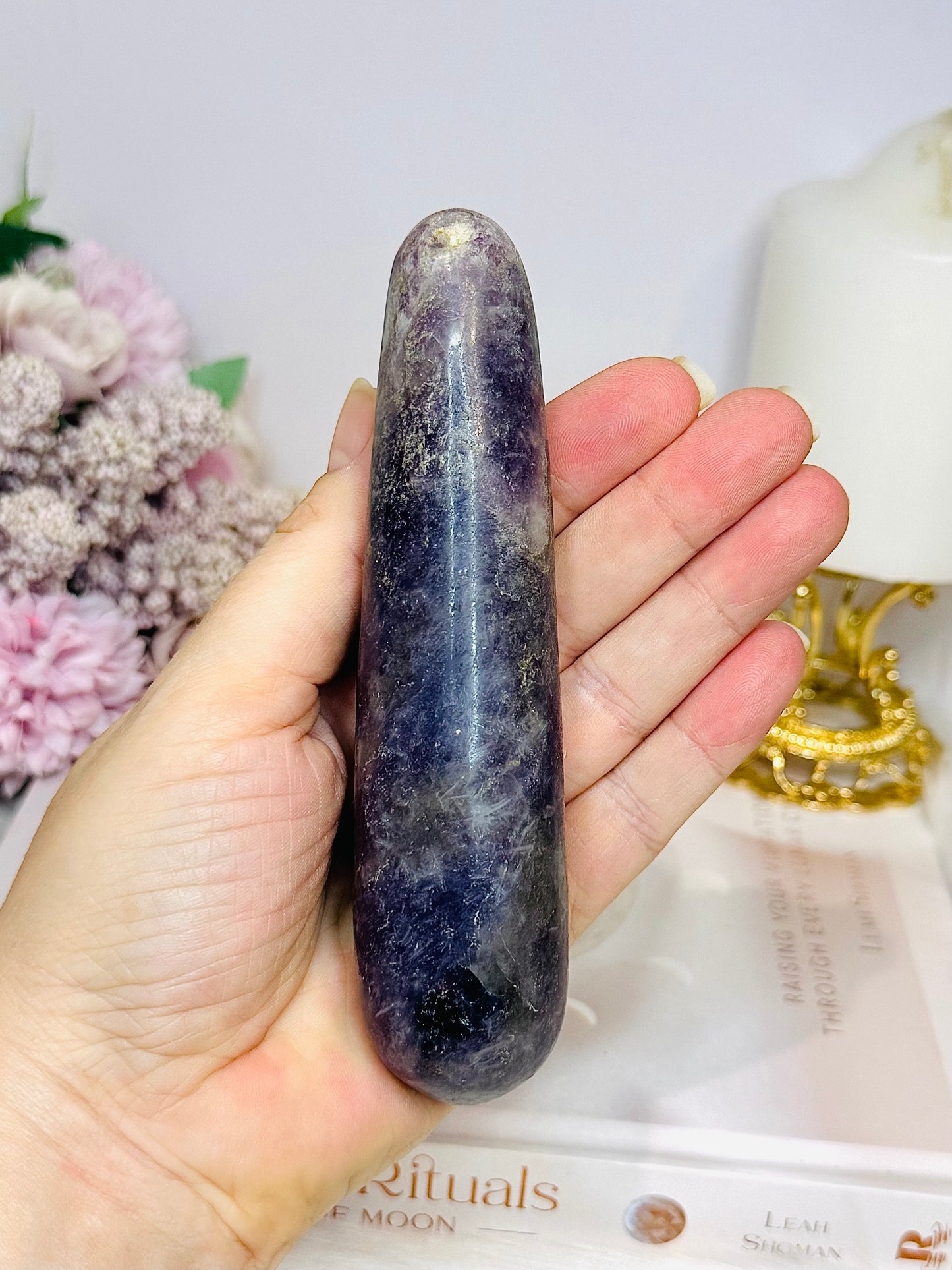 Large Pegmatite Massage Wand 13cm