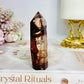 High Grade Fire Quartz Tower 8.5cm