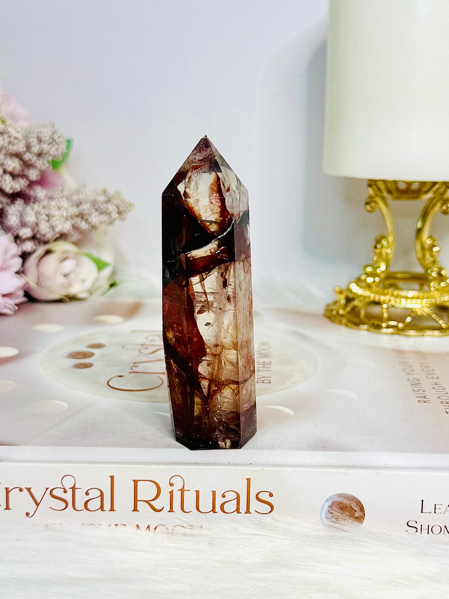 High Grade Fire Quartz Tower 8.5cm