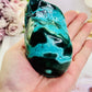 Helps Heal Heartache ~ Stunning Large Malachite |Chrysocolla Polished Natural Freeform 415grams