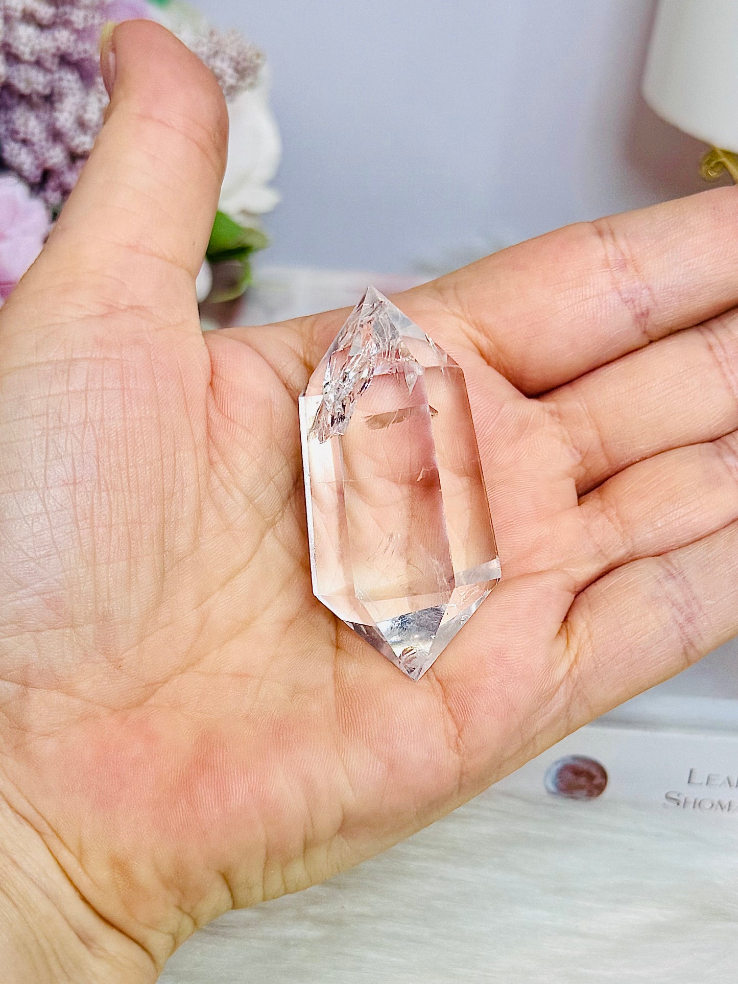 High Grade Clear Quartz Double Terminated Point 6cm