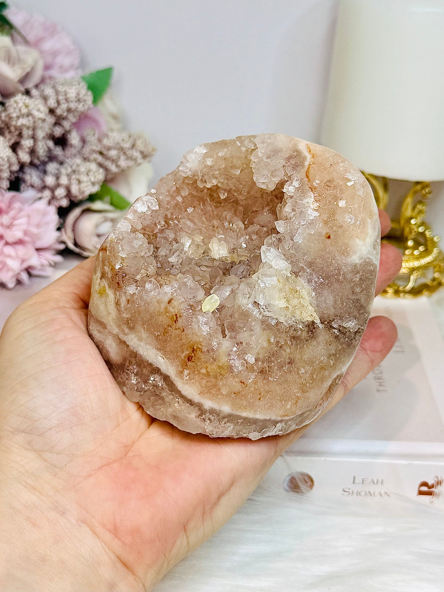 Pink Amethyst Druzy Freeform 8.5cm 569g