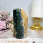 Pink Amethyst with Green Jasper Inclusions Druzy Freeform 466g 11cm