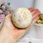 Large Druzy Pink Amethyst Sphere on Stand 414g
