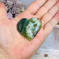 Green Feather Fluorite Heart 5cm