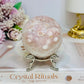 Pink Amethyst Druzy Sphere on Stand 362g