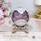 Crazy Lace Amethyst Sphere on Stand 274g