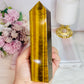 Tigers Eye Large Chunky Tower Full Of Flash 16cm