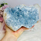 Huge Blue Celestite Cluster Double Heart 17cm 3KG