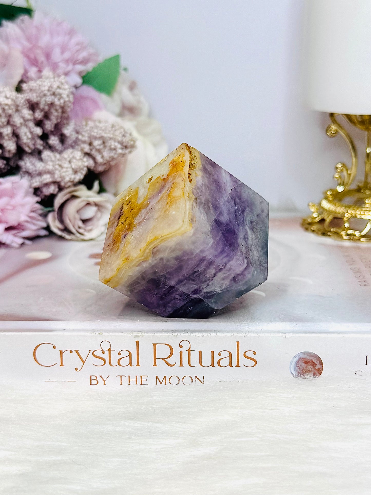 Rainbow Fluorite Cube 224g