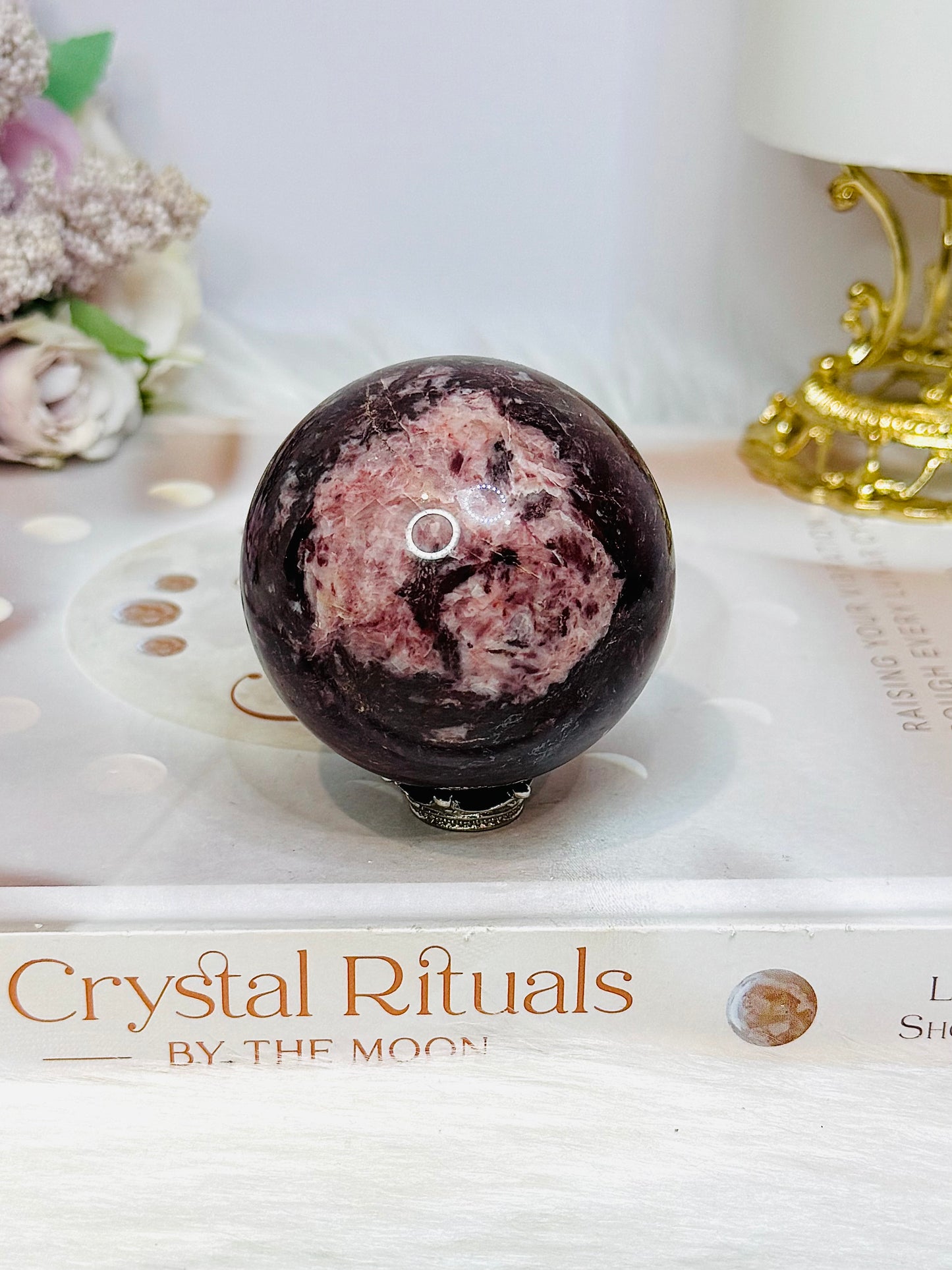 Red Jasper Sphere on Stand 264g