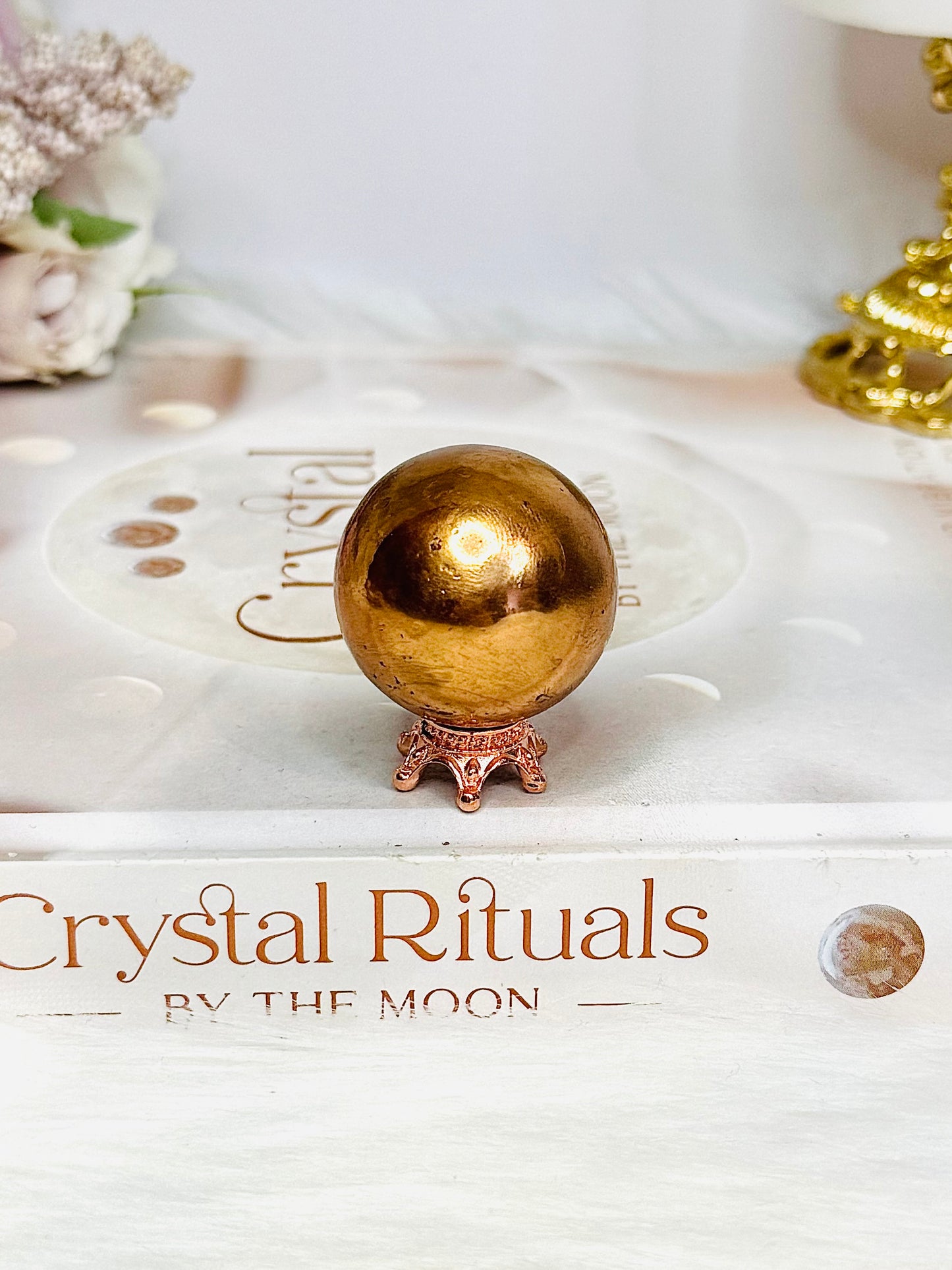 Copper Sphere On Stand 3.8cm 135g