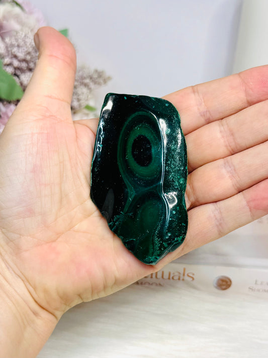 Natural Malachite Slab 8cm