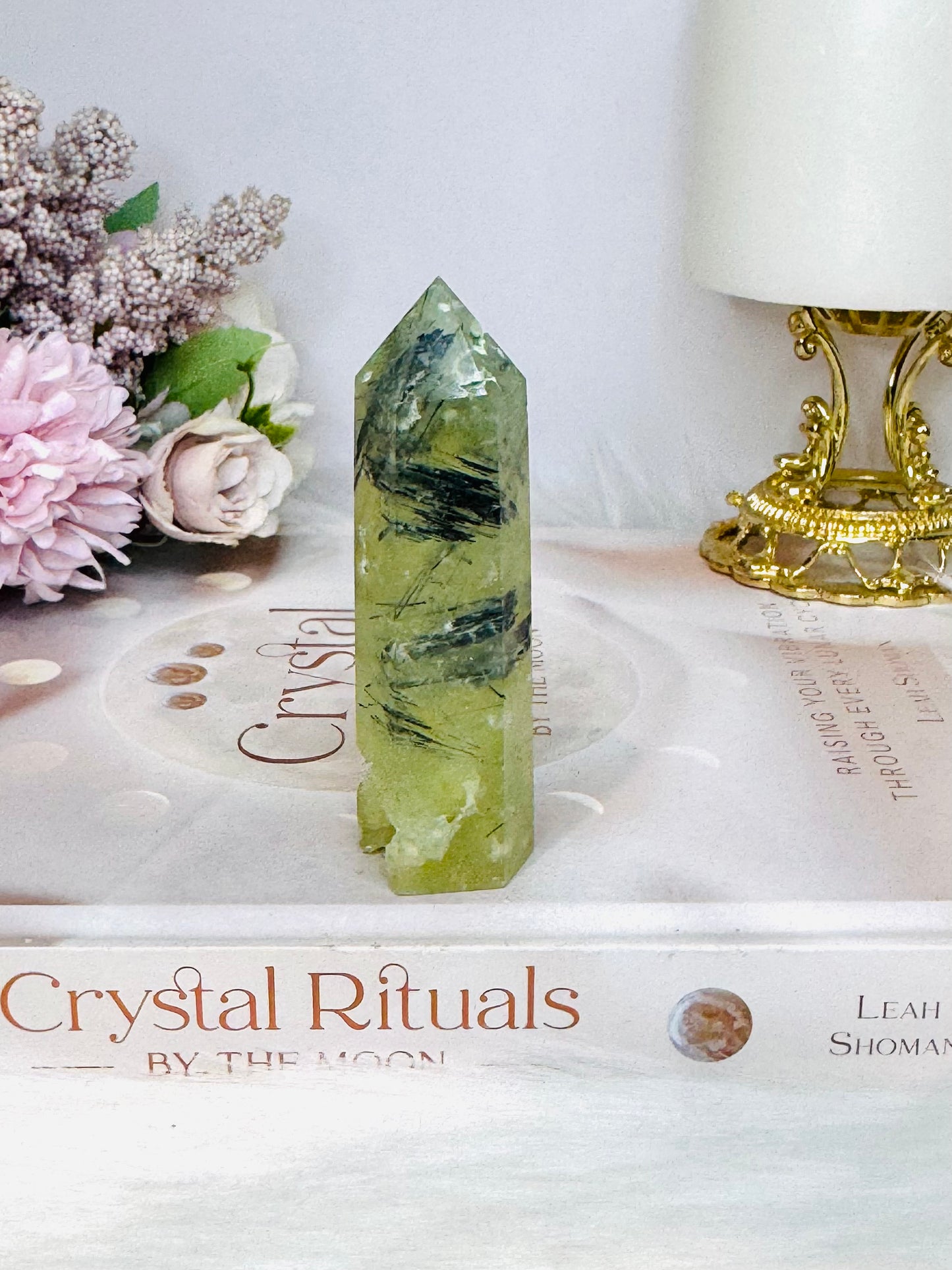 Prehnite Druzy Tower 8.5cm