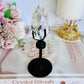 Classy & Fabulous High Grade Clear Quartz Faceted Diamond on Stand 14cm Tall